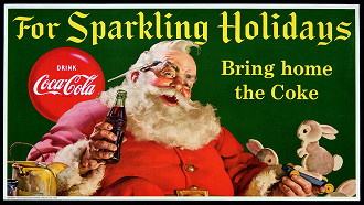 A Coca-Cola criou a imagem do Papai Noel.