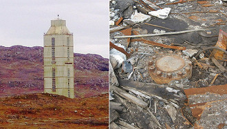 Kola Superdeep Borehole e o Borehole Welded Shut. Fonte da imagem: Andre Belozeroff, Rakot13